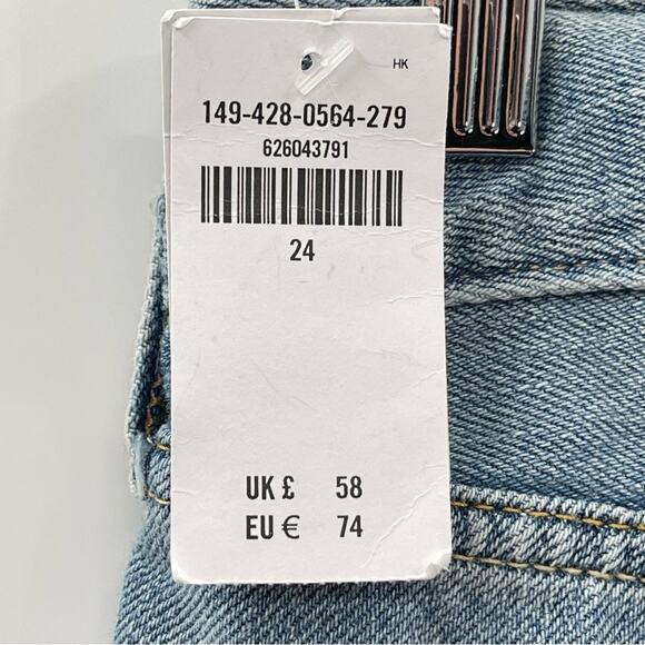 NWT Abercrombie & Fitch The Boyfriend Short Denim Shorts Size 24 - Picture 5 of 13